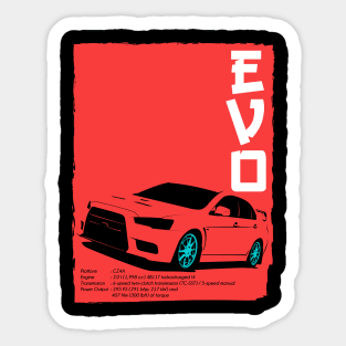 Lancer Evolution X Sticker